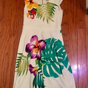 Gabby Skye Floral Fit & Flare Dress